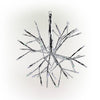Alpine Multicolor Snowflake Hanging Ornament w/Multiclr/Wht LEDs-Sm