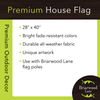 Briarwood Lane Gobble Wobble Turkey House Flag