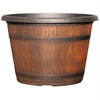 BFG Supply Grower Select® Cask Planter - 10in - Round - Chestnut Brown - 1.58gal Capacity