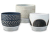 Ceramo 6 Assorted Mid-Century Egg Pot with Saucer