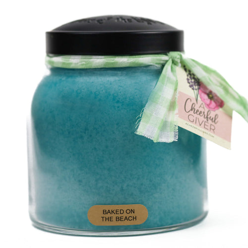 A Cheerful Giver Baked on the Beach Papa Candle 34 oz