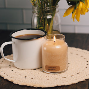 A Cheerful Giver Country Morning Baby Candle