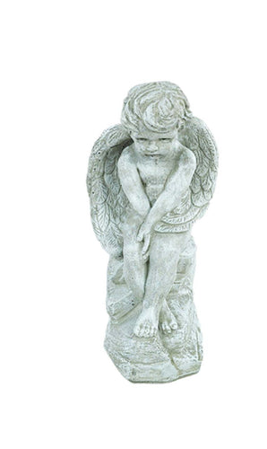 Athens Stone Casting Thoughtful Cherub