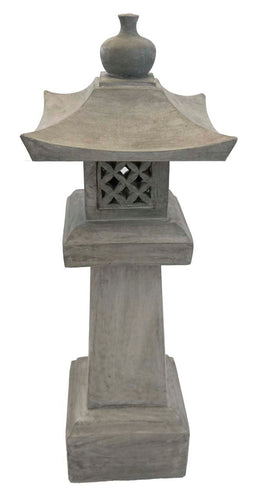 Athens Stone Casting Lantern on Square Base