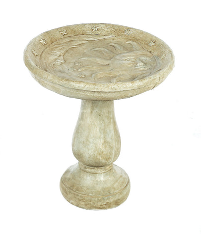 Athens Stone Casting Celestial Birdbath