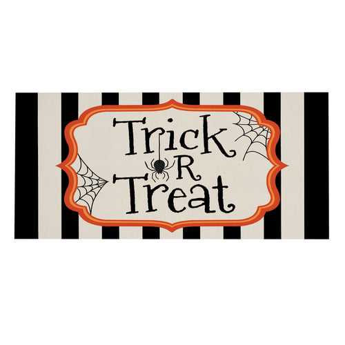 Evergreen Doormat Insert Striped Trick Treat