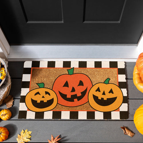 Evergreen Jack O' Lanterns Coir Mat