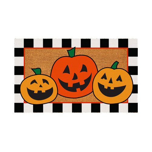 Evergreen Jack O' Lanterns Coir Mat