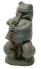 Athens Stone Casting Frog with Flute