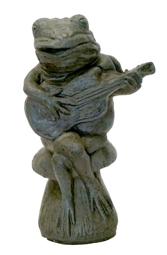 Athens Stone Casting Frog with Guitar