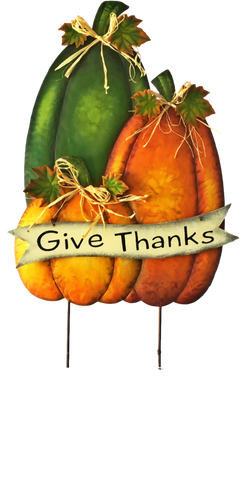 BPI BASKET PLUS INDUSTRIES Give Thanks Triple Pumpkins
