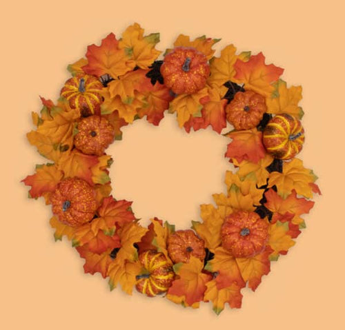 ORMAN  22″ Fall Wreath