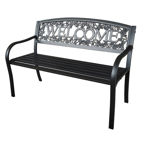 Gardener Select Welcome Garden Bench