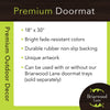 Briarwood Lane Autumn Pumpkin Trio Floral Doormat