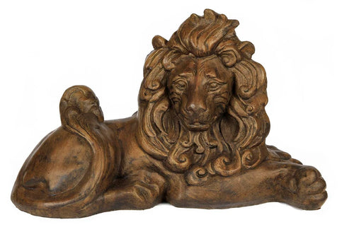 Athens Stone Casting Small Lying Lion