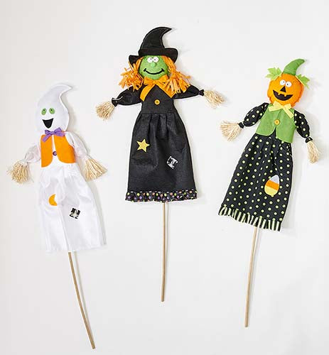 Worth Imports 40 Halloween Figures on Stick 3 Assorted