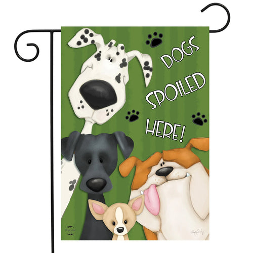 Briarwood Lane Spoiled Dogs Fall Garden Flag