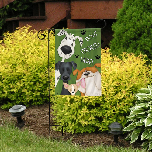 Briarwood Lane Spoiled Dogs Fall Garden Flag