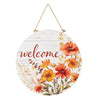 Evergreen Harvest Blossom Wildflowers Wood Door Décor 18