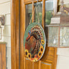 Evergreen Harvest Blossom Turkey Wood Door Décor 18