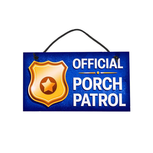 Evergreen Giddy the Goose Hanging Sign Official Porch Patrol