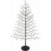Christmas Lawn Decor, Bare Branch Wall Tree, 124 Twinkling Warm White LED Lights, 50-In.