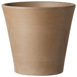 Cono Planter, Chocolate Terra Cotta Clay, 14-In.