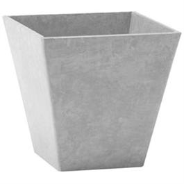 Ella Water-Minder Planter, Plastic, Gray, Indoor/Outdoor, 6-In. Sq.
