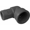 Pipe Fitting, Poly FPT Insert Elbow, 1-1/2-In.