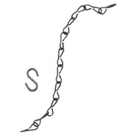 Flower Pot Chain, Black Steel, 18-In., 3-Pk.