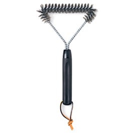 Original BBQ Grill Brush, 3-Sided Stainless Steel, 12-In.