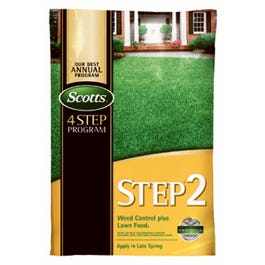 Lawn Pro Step 2 Weed Control Plus Lawn Fertilizer, 28-0-3, Covers 5,000-Sq. Ft.