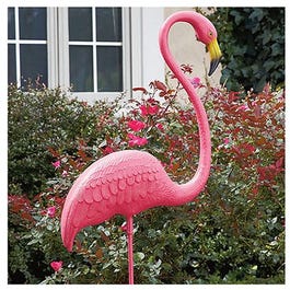 Featherstone Flamingo Statue, Standing, 52-In.