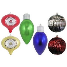 Ornament, Shatterproof, Assorted, 7.87-In.