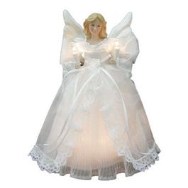 Christmas Tree Top Angel, Lighted, 10-In.