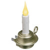 LED Candle Night Light, Rotating Plug, Pewter-Look Base