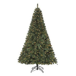 Artificial Pre-Lit Christmas Tree, Grand Duchess Spruce, 500 Clear Lights, 7.5-Ft.