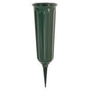 Cemetery Vase, Green Plastic, 3 x 7-In.