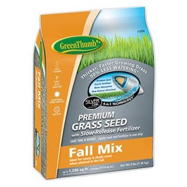 Premium Coated Fall Turfgrass Seed Mix, 3-Lbs., Covers 1,200 Sq. Ft.