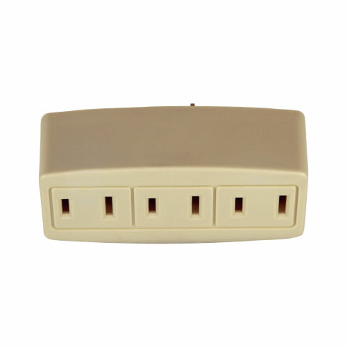 Eaton Cooper Wiring Three Outlet Tap 15A, 125V Ivory