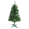 Artificial Pre-Lit Christmas Tree, 100 Multi-Color Lights, Hinged, 4-Ft.