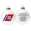 Glass Christmas Ornament, U.S. Coast Guard, 3.25-In.