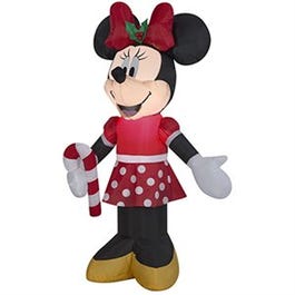 Christmas Inflatable Minnie Mouse, 3.5-Ft.