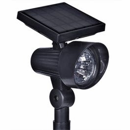 LED Solar Spot  Light, Black, 100 Lumens