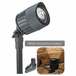 LED Micro Spot Light, Black Finish With Glass Lens, 360 Lumens, 7-Watt