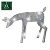 LED Christmas Yard Décor, Silver Morphing Doe, 39-In.