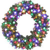 Artificial Wreath, Bristol Pine, 170 LED Lights, 48-In.