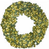 Artificial Wreath, Bristol Pine, 1,200 Micro LED Warm White Lights,  60-In.