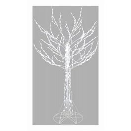 LED Branch Tree, Twinkling, Pure White, 8-Ft.