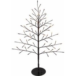 Christmas Lawn Decor, Bare Branch Wall Tree, 76 Twinkling Warm White LED Lights, 40-In.
